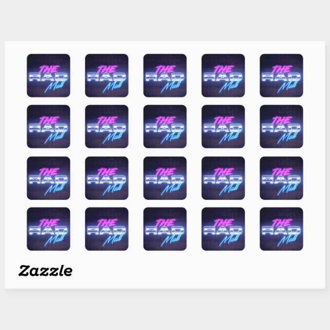 Die Krasse Mall "Wave 7" Square Stickers (Blatt)