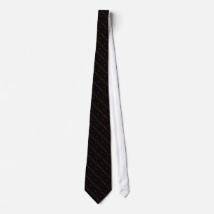 Die Krawatte des Funky Pinstripe-roten Ovals