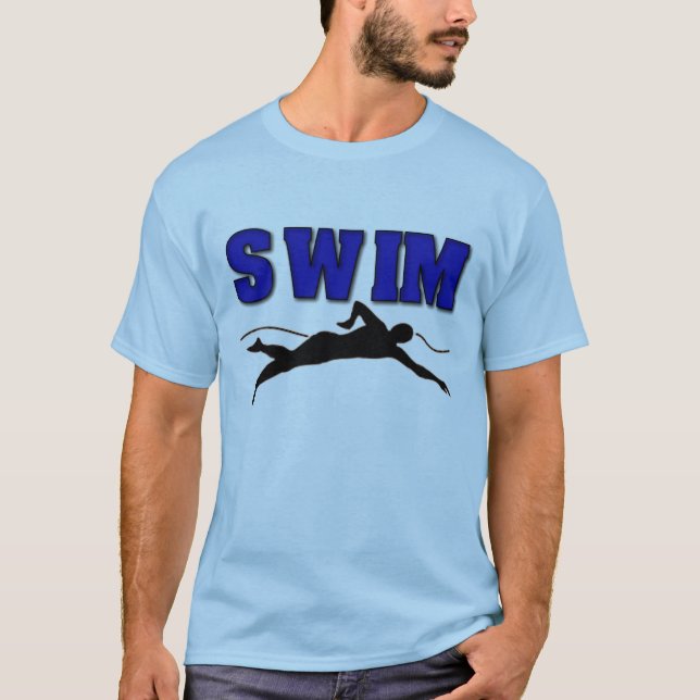 Die Krawatten-T - Shirt der Männer der Schwimmer (Vorderseite)