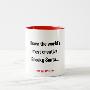 Die kreativste sneaky Santa Tasse der Welt
