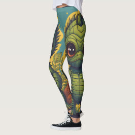 Die Kreatur aus dem Schwarzen Lagune Halloween Leggings