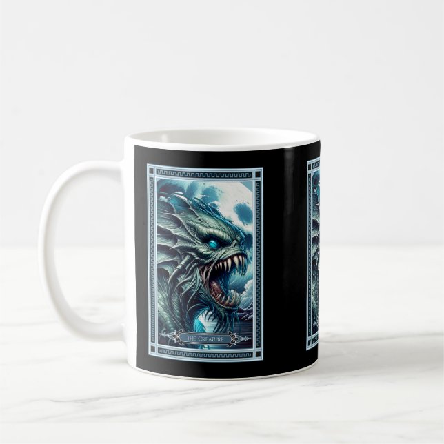 Die Kreatur-Tarot-Karte Kaffeetasse (Links)