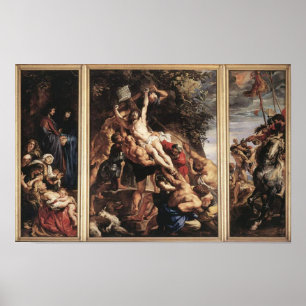Die Kreuzaufrichtung von Rubens Druck Poster