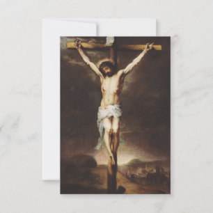Die Kreuzigung Christi Golgota Licht Heilige Karte