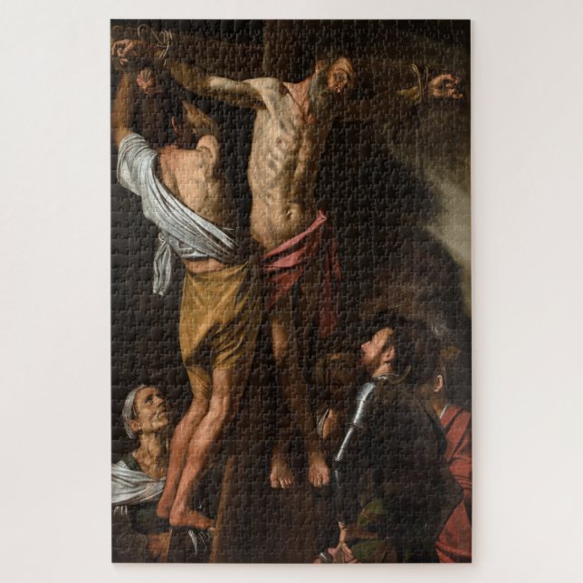 Die Kreuzigung des Heiligen Andreas durch Caravagg Puzzle (Vertikal)
