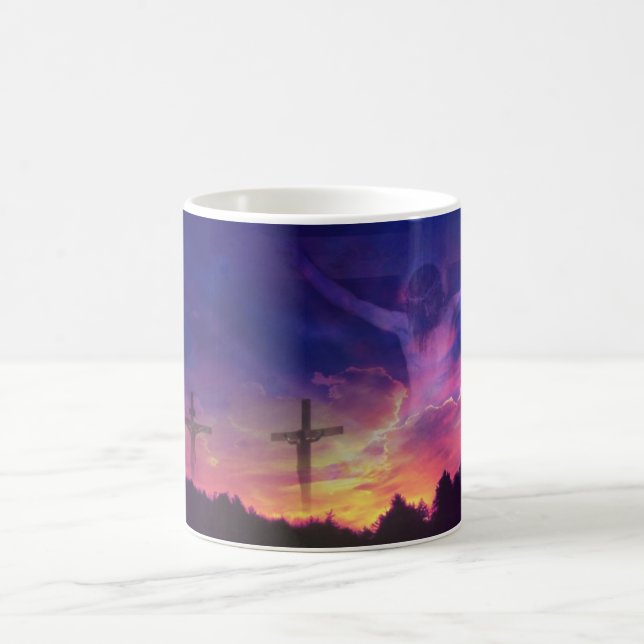 Die Kreuzigung des Jesus Christus Kaffeetasse (Mittel)