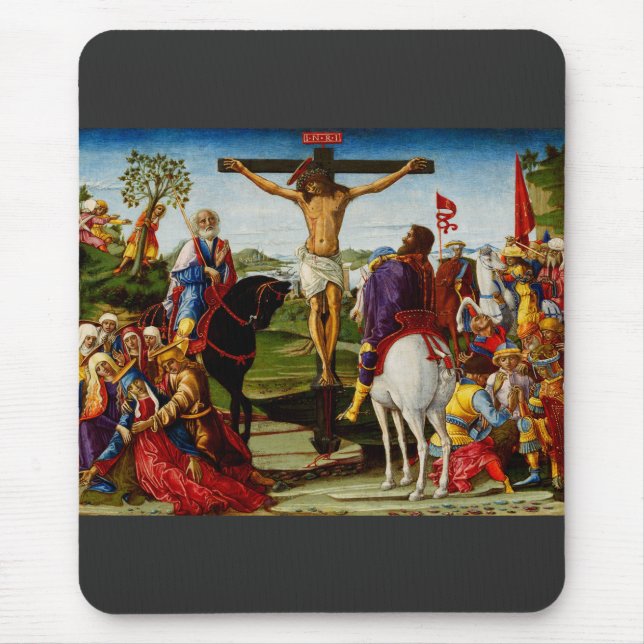 Die Kreuzigung durch Benvenuto di Giovanni Mousepad (Vorne)