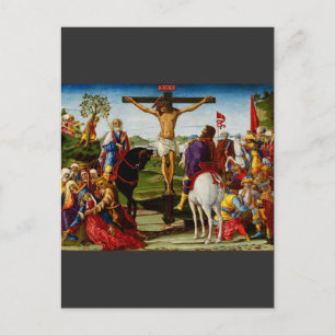 Die Kreuzigung durch Benvenuto di Giovanni Postkarte