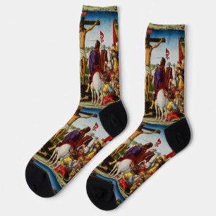 Die Kreuzigung durch Benvenuto di Giovanni Socken