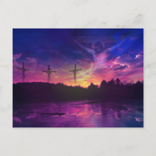 Die Kreuzigung Jesu Christi am Kreuz Postkarte