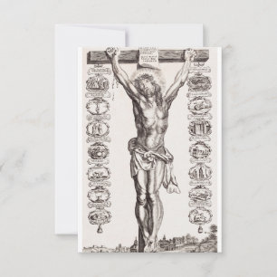 Die Kreuzigung Jesu Christi Heilige Karte