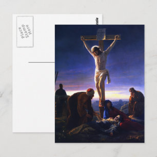 Die Kreuzigung Jesu. Fine Art Oaster Postkarte
