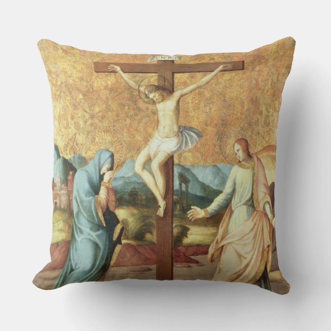 Die Kreuzigung mit der Jungfrau und dem Johannes Kissen (Vorderseite)