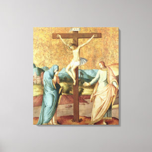 Die Kreuzigung mit der Jungfrau und Johannes dem E Leinwanddruck