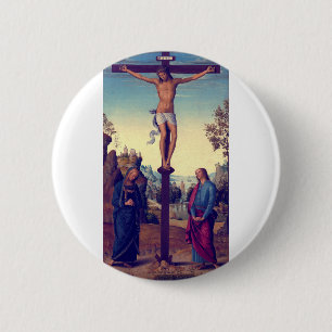 Die Kreuzigung mit der Jungfrau von Pietro Perugin Button