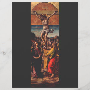 Die Kreuzigung nach Carlo Crivelli Sakrale Kunst Flyer