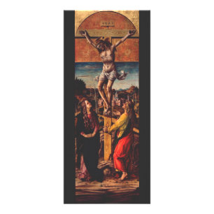 Die Kreuzigung nach Carlo Crivelli Sakrale Kunst Werbekarte