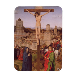 Die Kreuzigung (Öl auf Platte) Magnet