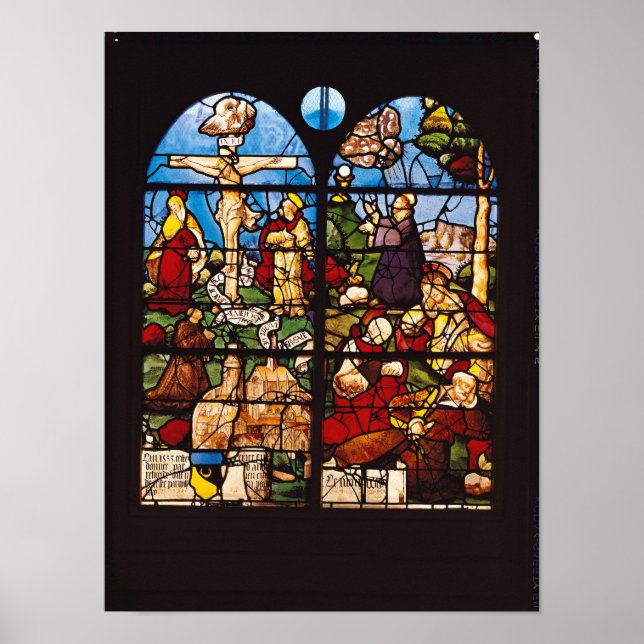 Die Kreuzigung und der Ölberg, 1533 Poster (Vorne)