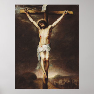 Die Kreuzigung von Bartolome Esteban Murillo Poster