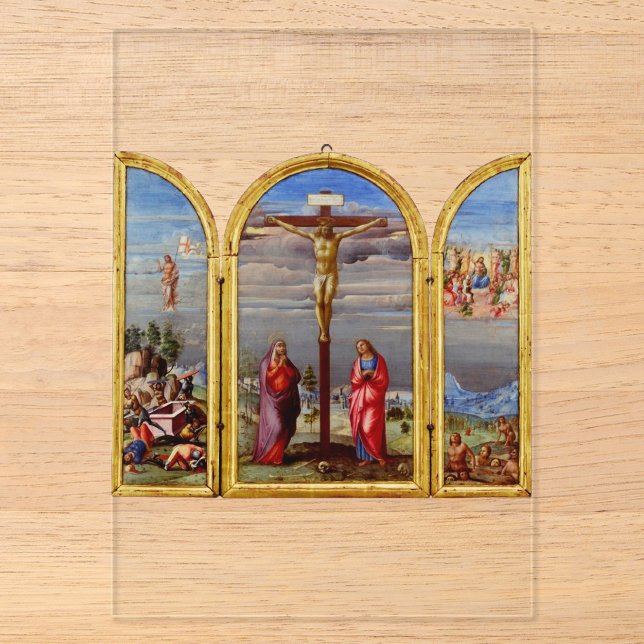 Die Kreuzigung von Francesco Granacci Acryleinladungen (Vorderseite)
