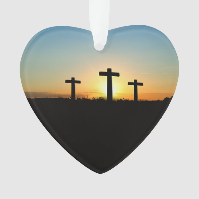 Die Kreuzungen bei Sonnenuntergang Ornament (Vorderseite)