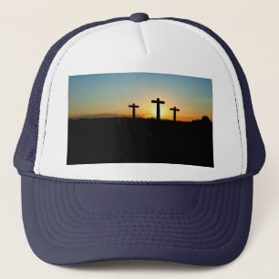 Die Kreuzungen bei Sonnenuntergang Truckerkappe