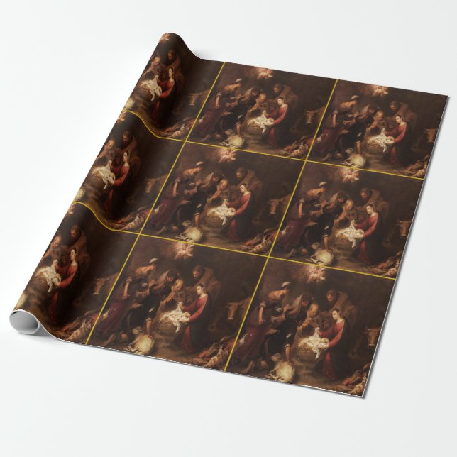 Die Krippe 1668 Geschenkpapier (Ungerollt)