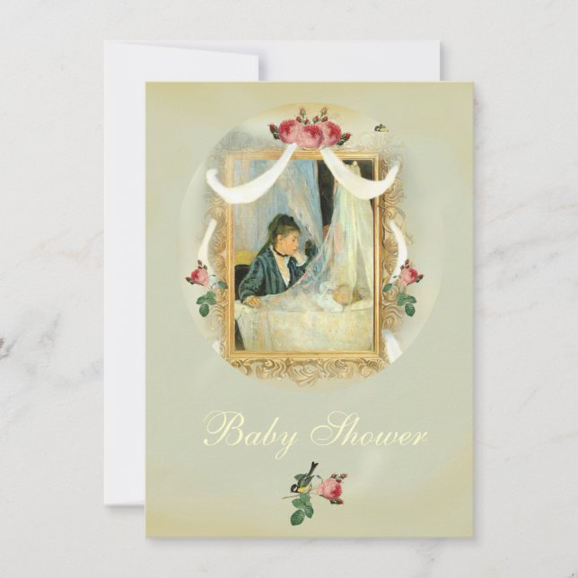 Die Krippe 2a Babydusche Einladung (Vorderseite)