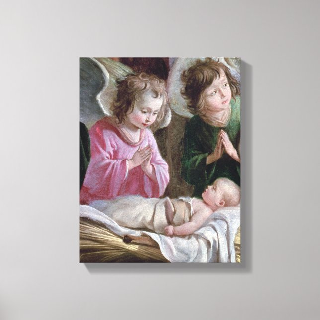 Die Krippe, aus dem Buxtehude-Altar, 1400-10 Leinwanddruck (Vorderseite)