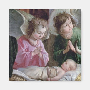 Die Krippe, aus dem Buxtehude-Altar, 1400-10 Magnet