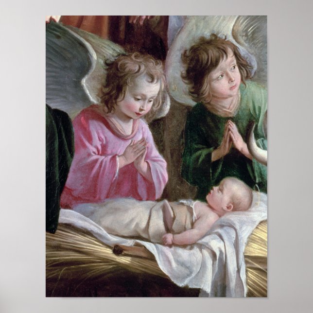 Die Krippe, aus dem Buxtehude-Altar, 1400-10 Poster (Vorne)