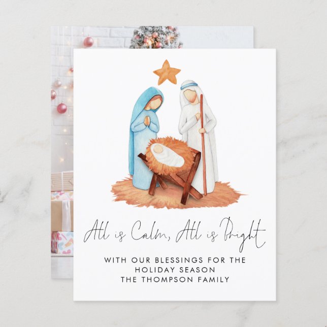 Die Krippe des Haushalts ist alles ein ruhiges Fot (Vorne/Hinten)