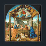 Die Krippe, ein berühmtes Gemälde von Sandro Botti Magnet<br><div class="desc">Die Geburt Christi,  die berühmte Krippe von Sandro Botticelli</div>