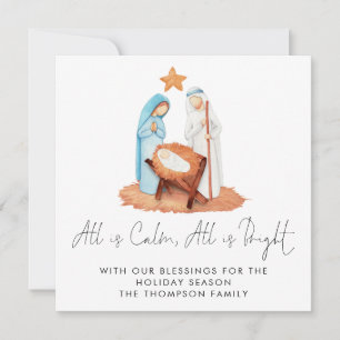 Die Krippe ist alles ein ruhiger Urlaub Mitteilungskarte