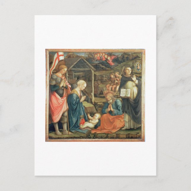 Die Krippe mit SS. Michael and Dominic, 1470 (t Postkarte (Vorderseite)