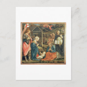 Die Krippe mit SS. Michael and Dominic, 1470 (t Postkarte