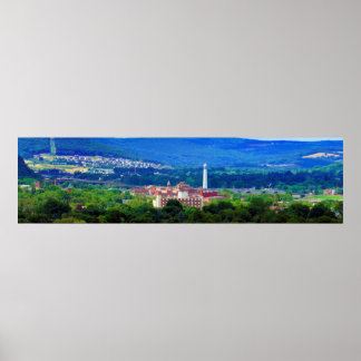 Die Kristallstadt Corning, NY Poster