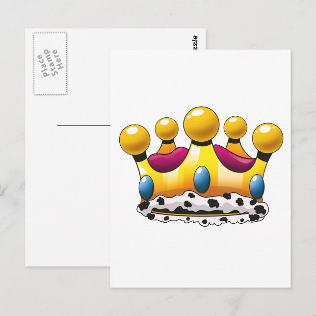 Die Krone des Königs Postkarte (Vorne/Hinten)