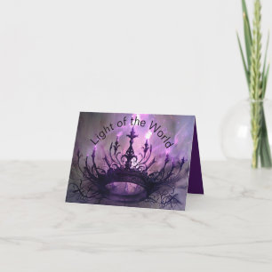 Die Krone des Ruhmes ersetzte die Krone der Thorns Feiertagskarte