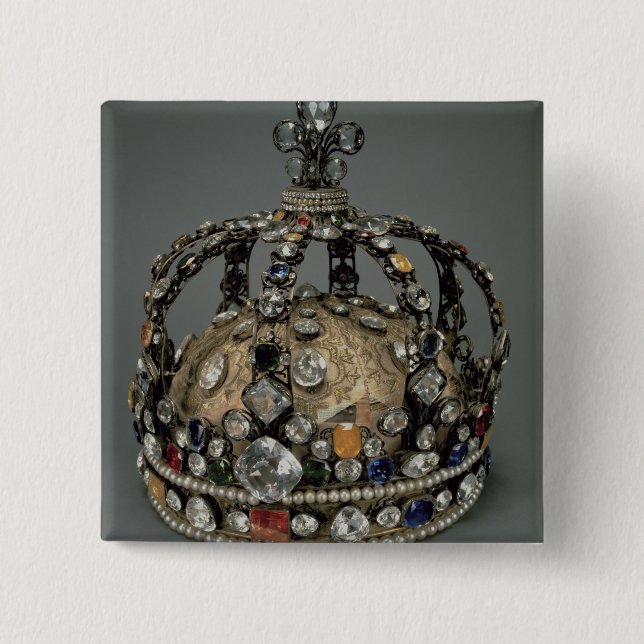 Die Krone von Louis XV, 1722 (vergoldetes Silber, Button (Vorderseite)