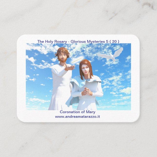 Die Krönung der Heiligen Maria Platzkarte (Vorderseite)