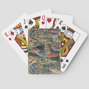 Die Krönung der Jungfrau, 1441-7 (Tempera auf p Spielkarten