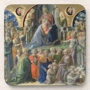 Die Krönung der Jungfrau, 1441-7 (Tempera auf p Untersetzer