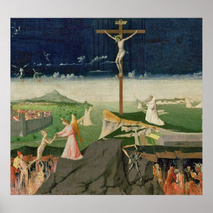 Die Krönung der Jungfrau, fertig gestellt 1454 Poster