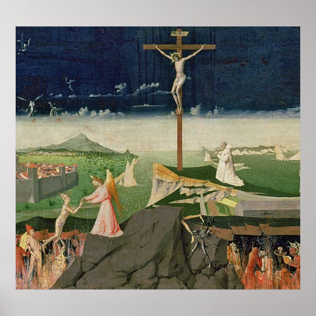 Die Krönung der Jungfrau, fertig gestellt 1454 Poster (Vorne)