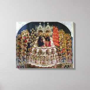 Die Krönung der Jungfrau in Paradies, 1438 Leinwanddruck