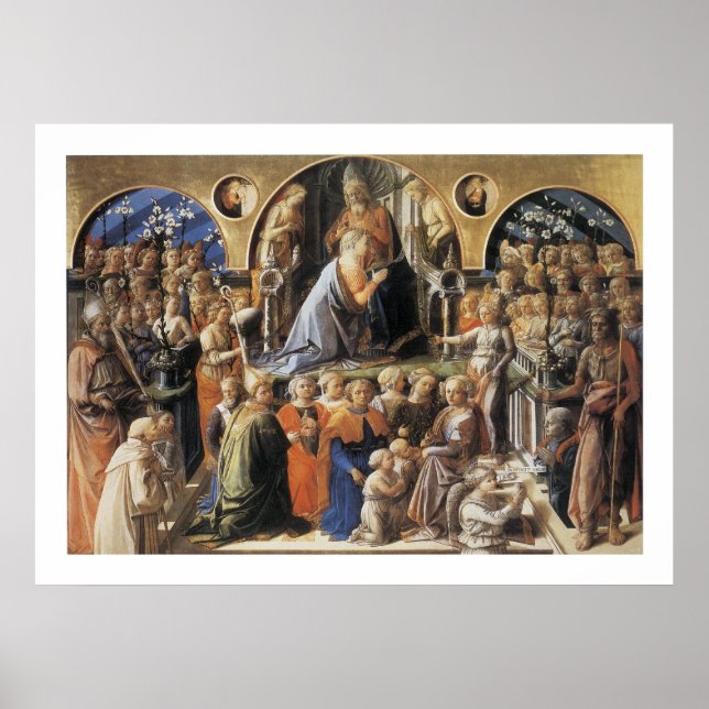 Die Krönung der Jungfrau Poster (Vorne)