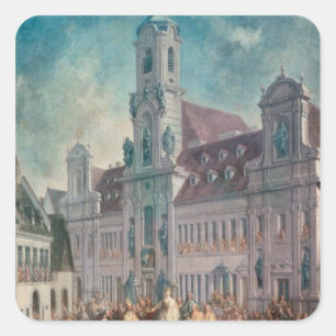 Die Krönung der Kaiserin Quadratischer Aufkleber