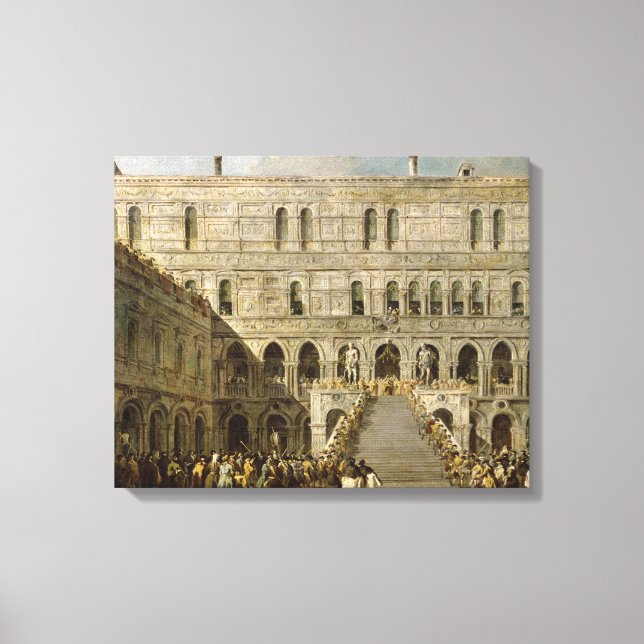 Die Krönung des Dogen von Venedig Leinwanddruck (Vorderseite)